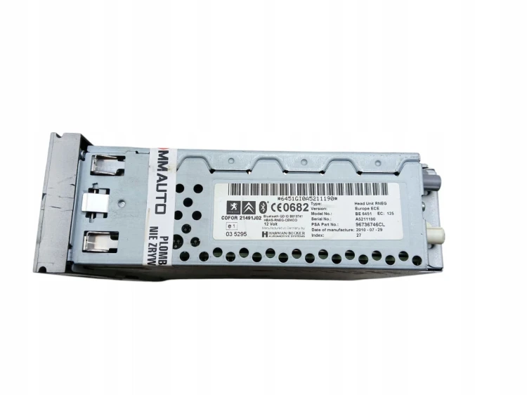 RADIO NAWIGACJA GPS CITROEN C5 III (2008-2010) 2.0 HDI 140KM 96736746CL