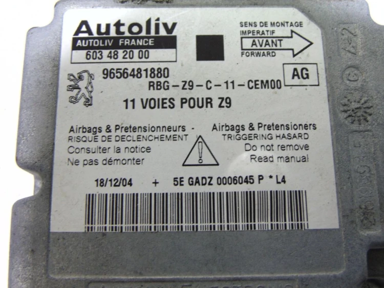 SENSOR PODUSZEK PEUGEOT 607 LIFT (2004-2010) 9656481880