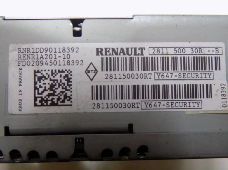 RADIO CD RENAULT MEGANE III (2008-2013) 281150030R-B
