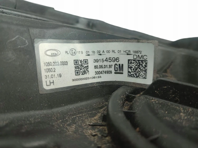 LAMPA LEWY PRZÓD OPEL INSIGNIA B (2017-2020) 1.5 T 165KM 39154596