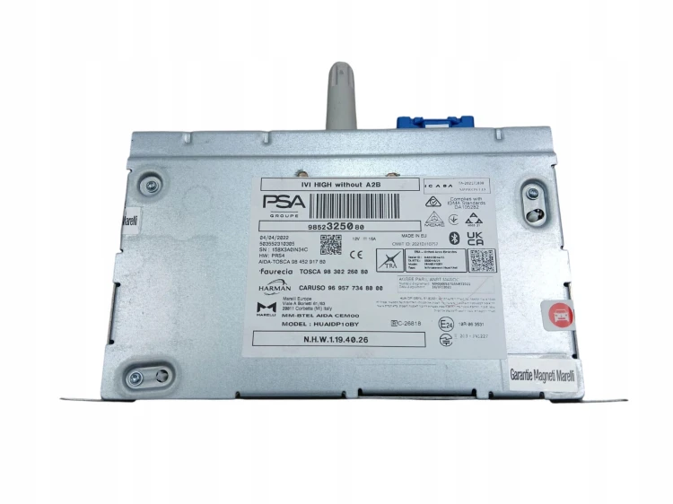 RADIO CITROEN C5 X (2021-) 1.2 THP 131KM 9852325080