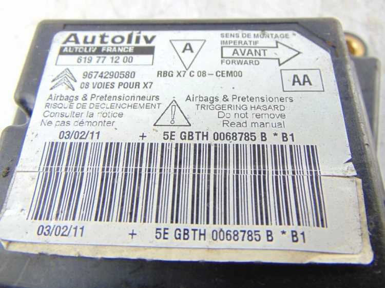 SENSOR PODUSZEK CITROEN C5 III LIFT 9674290580