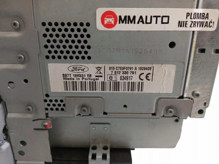 RADIO CD NAWIGACJA EKRAN GPS FORD MONDEO MK4 LIFT (10-14) BS7T-18K931-EB