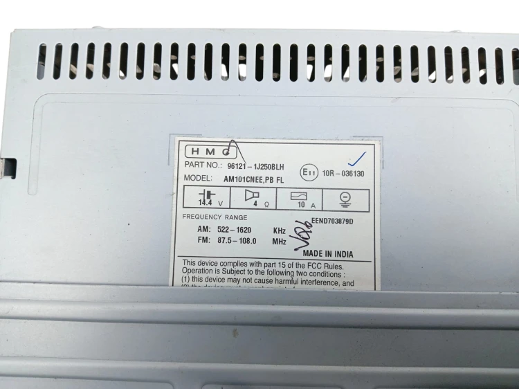 RADIO HYUNDAI I20 I LIFT (2012-2015) 1.2 16V 86KM 96121-1J250