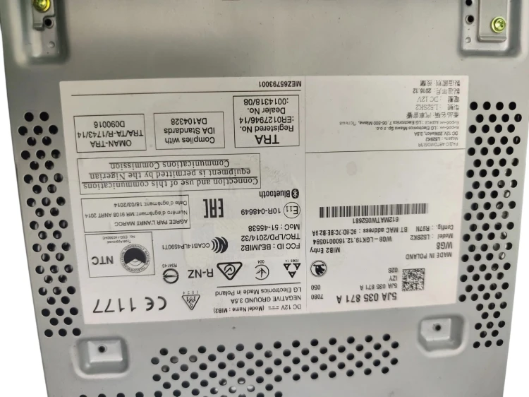 RADIO SKODA RAPID (2012-2017) 1.4 TDI 90KM 5JA035871A