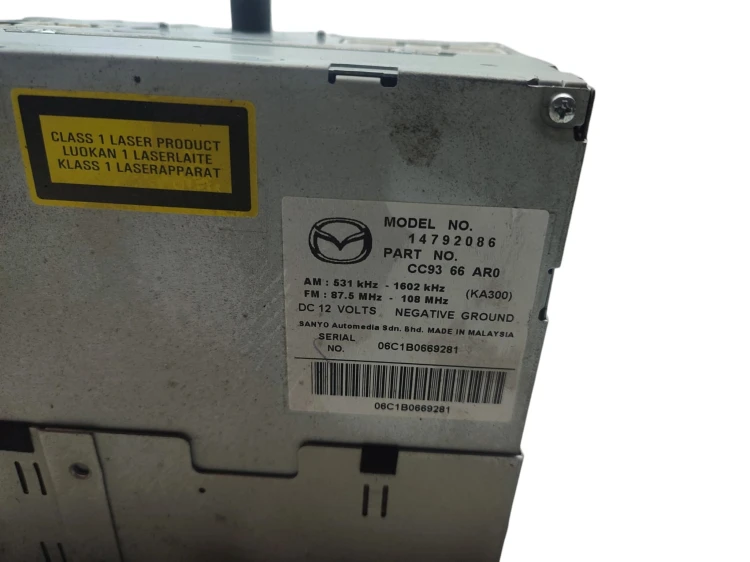 RADIO MAZDA 5 I (2005-2007) 2.0 CITD 143KM CC9366AR0
