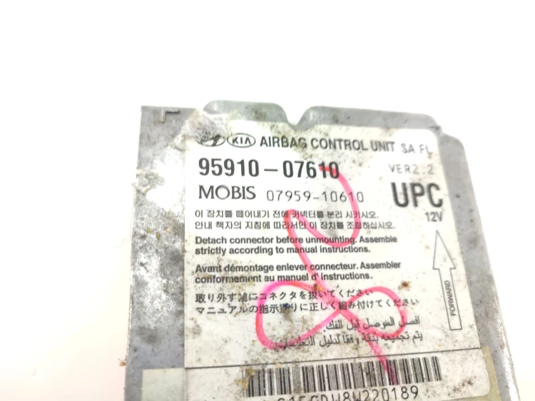 MODUŁ AIRBAG KIA PICANTO I LIFT (2007-2011) 1.1 CRDI 75KM 95910-07610
