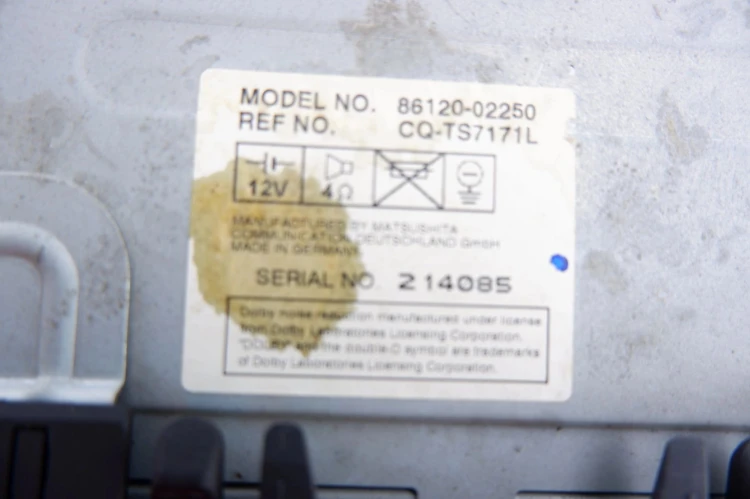 RADIO TOYOTA COROLLA E12 1.8 16V 86120-02250