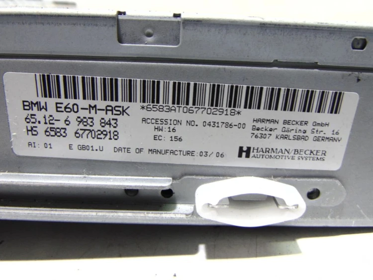 RADIO CD BMW E60 6983843