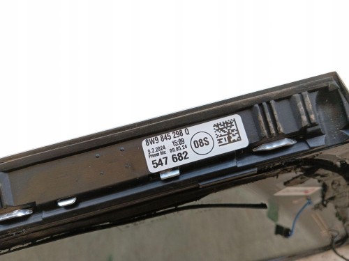 SZYBA KAROSERYJNA PRAWY TYŁ AUDI A4 B9 LIFT (2019-2024) 2.0 TFSI 204KM 8W98