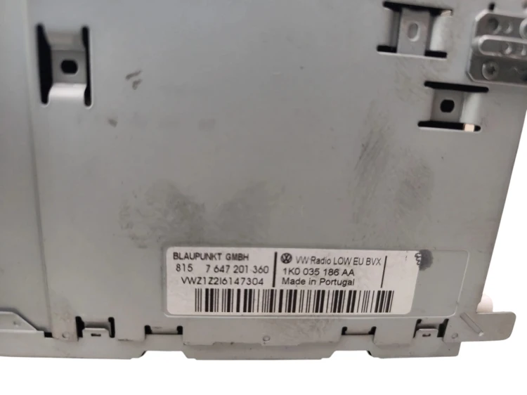 RADIO VOLKSWAGEN PASSAT B6 (2005-2010) 1.4 TSI 122KM 1K0035186AA