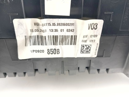 LICZNIK SEAT ALTEA XL LIFT (2009-2015) 1.6 8V 102KM 1P0920850B