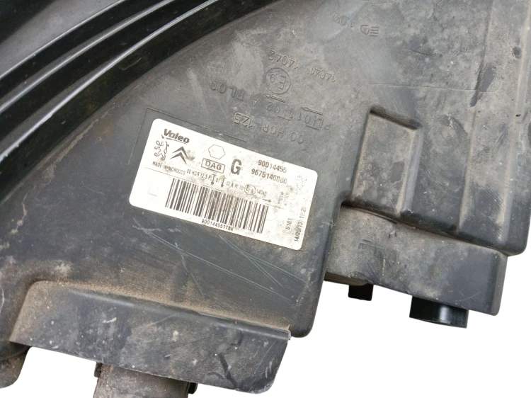 LAMPA LEWY PRZÓD CITROEN C-ELYSEE (2012-2016) 1.6 e-HDI 92KM 9675140080