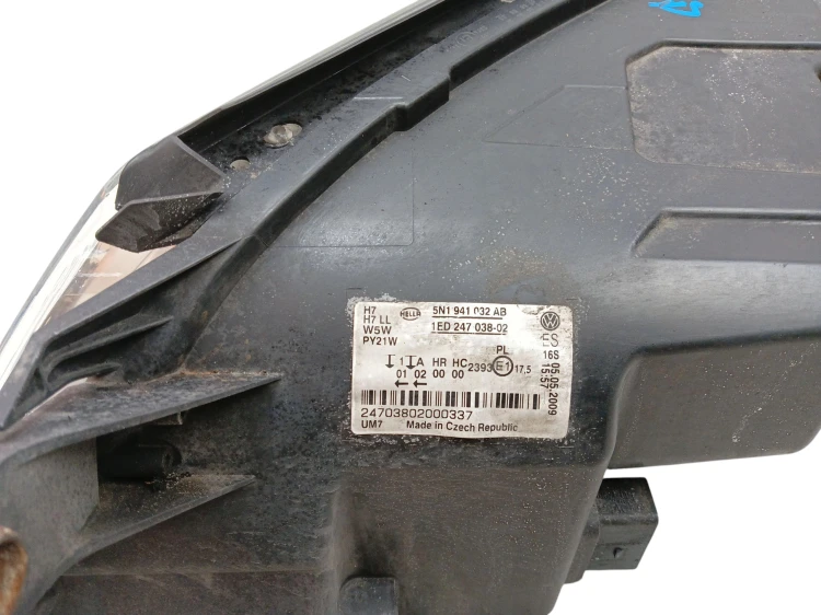 LAMPA PRAWY PRZÓD VOLKSWAGEN TIGUAN I 5N (2007-2011) 2.0 TDI 140KM 5N194103