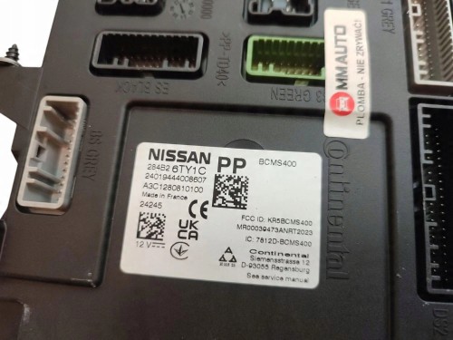 MODUŁ BCM NISSAN QASHQAI J12 LIFT (2024-) 1.3 DIG-T 140KM 284B266TY1C