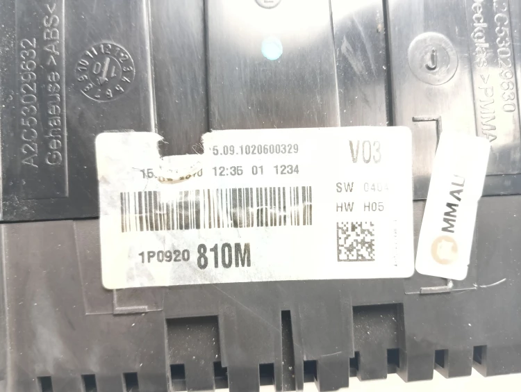 LICZNIK SEAT LEON II LIFT (2009-2012) 1.6 TDI 105KM 1P0920810M