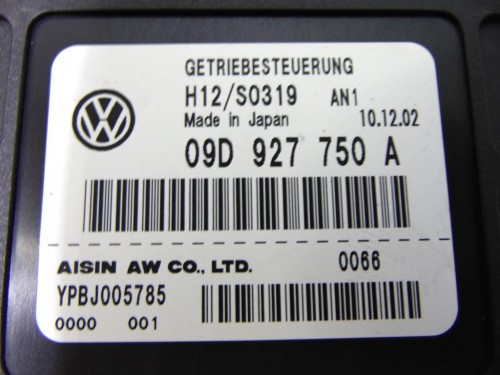KOMPUTER STEROWNIK SKRZYNI BIEGÓW VOLKSWAGEN TOUAREG 09D927750