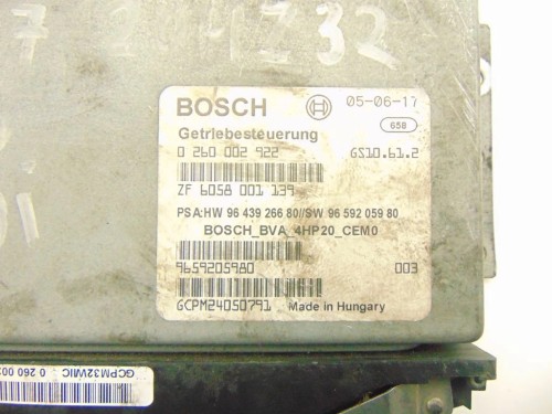 KOMPUTER STEROWNIK SKRZYNI BIEGÓW PEUGEOT 407 (2004-2008) 0260002922