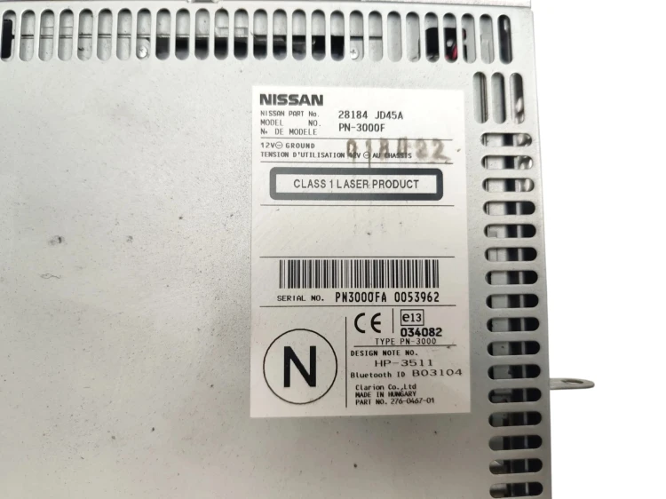 RADIO NISSAN QASHQAI J10 (2007-2009) 2.0 DCI 150KM 28184JD45A