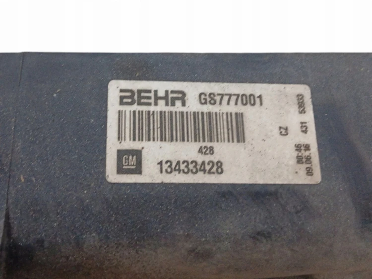 CHŁODNICE KOMPLET OPEL INSIGNIA A LIFT (2013-2017) 1.6 CDTI 136KM 13433428