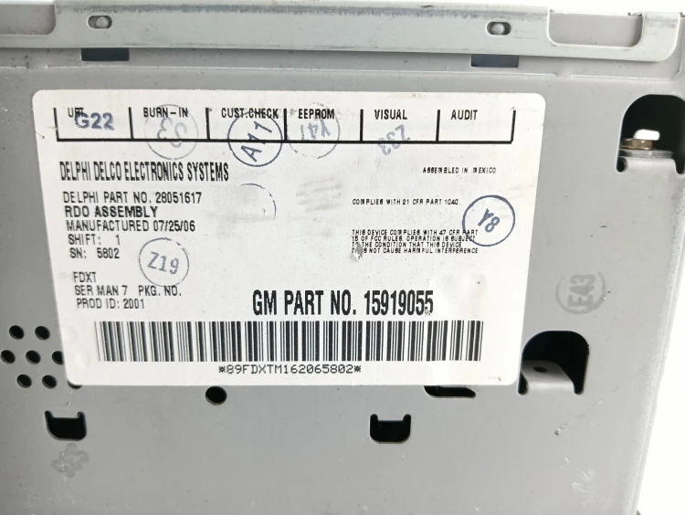 RADIO PONTIAC G6 (2004-2008) 3.5 V6 203KM 15919055