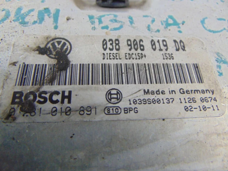 ZESTAW STARTOWY SEAT IBIZA III (2002-2008) 1.9 TDI 038906019DQ