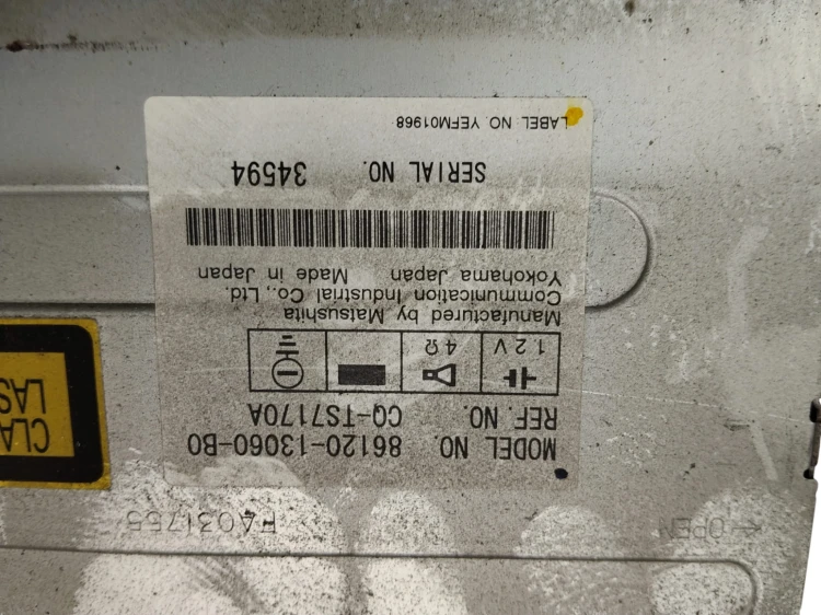 RADIO TOYOTA COROLLA VERSO I (2001-2004) 1.8 16V 135KM 86120-13060-B0
