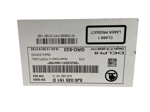 RADIO SKODA ROOMSTER LIFT (2010-2015) 1.6 TDI 105KM 5J0035161D