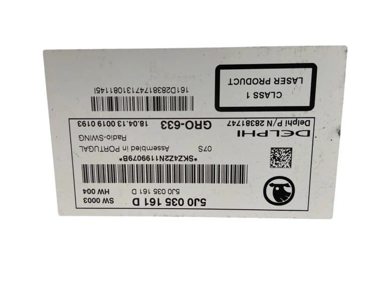 RADIO SKODA ROOMSTER LIFT (2010-2015) 1.6 TDI 105KM 5J0035161D