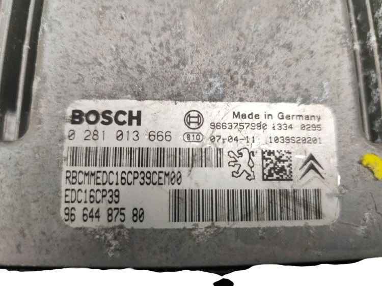 KOMPUTER STEROWNIK SILNIKA PEUGEOT 4007 (2007-2012) 2.2 HDI 156KM 966375798
