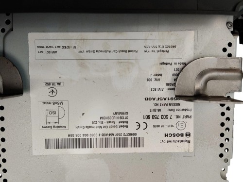 RADIO NISSAN MICRA K14 (2016-2022) 1.5 DCI 90KM 7 503 750 801