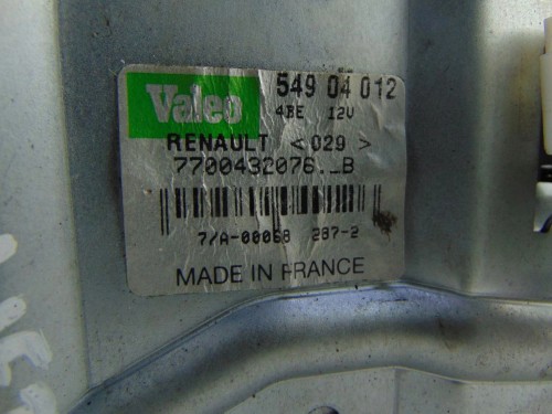 MECHANIZM WYCIERACZKI TYŁ RENAULT SCENIC I LIFT RX 1.9 DCI 7700432076