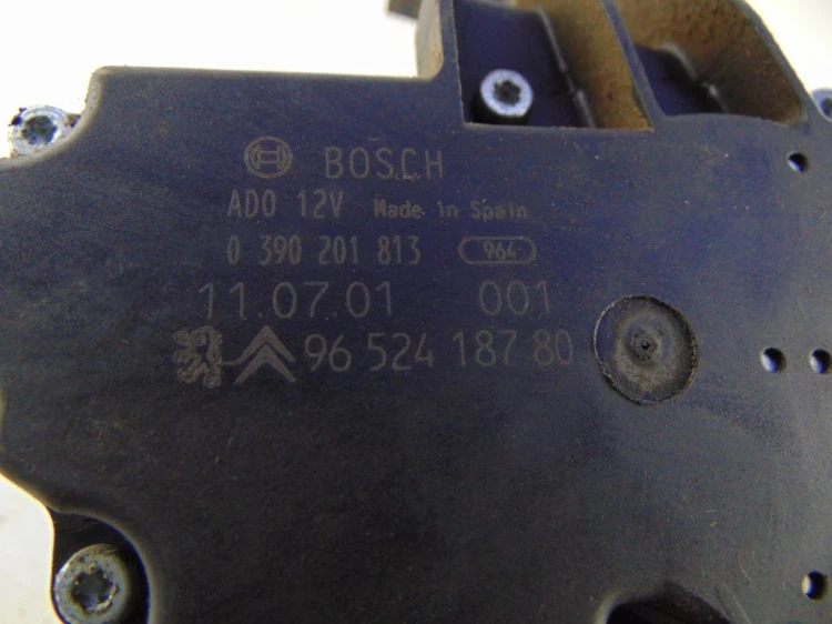 MECHANIZM WYCIERACZKI TYŁ PEUGEOT 207 (2006-2009) 9652418780