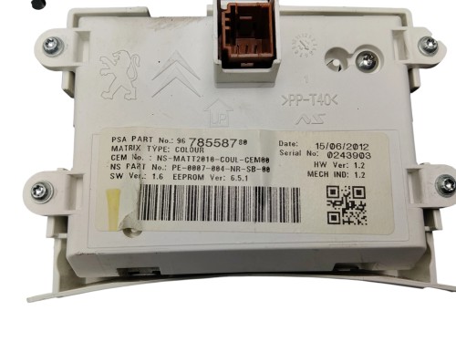 LICZNIK PEUGEOT 508 I (2010-2014) 1.6 e-HDI 115KM 9678558780
