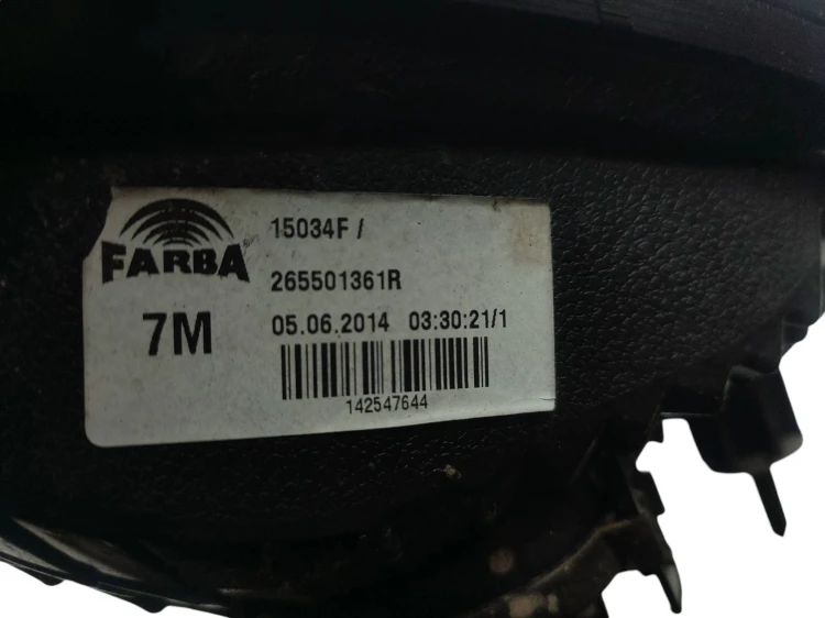 LAMPA PRAWY TYŁ RENAULT TWINGO III (2014-2018) 1.0 SCE 70KM 265501361R