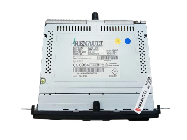 RADIO NAWIGACJA GPS RENAULT CAPTUR I (2013-2017) 1.5 DCI 90KM 281150099R