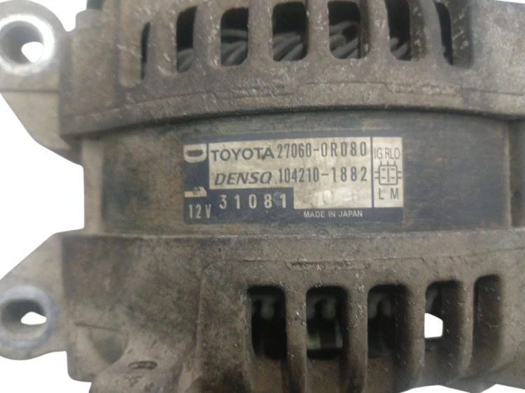 ALTERNATOR TOYOTA AVENSIS T27 LIFT (2012-2015) 2.0 D4D 124KM 27060-0R080