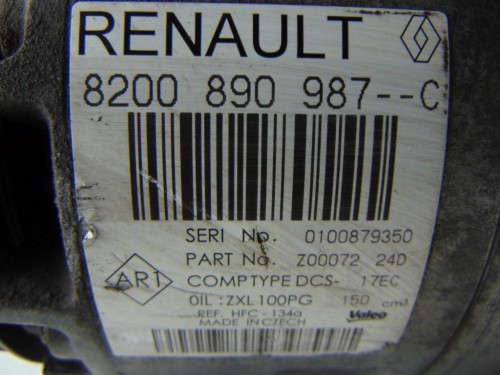 SPRĘŻARKA KLIMATYZACJI RENAULT LAGUNA III (2007-) 8200890987 C