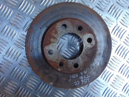 TARCZE HAMULCOWE TYŁ PEUGEOT 206 (1998-2002) 1.6 HDI