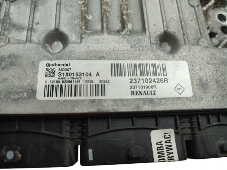 KOMPUTER SILNIKA RENAULT MEGANE III 1.5 DCI 237102426R 237101908R