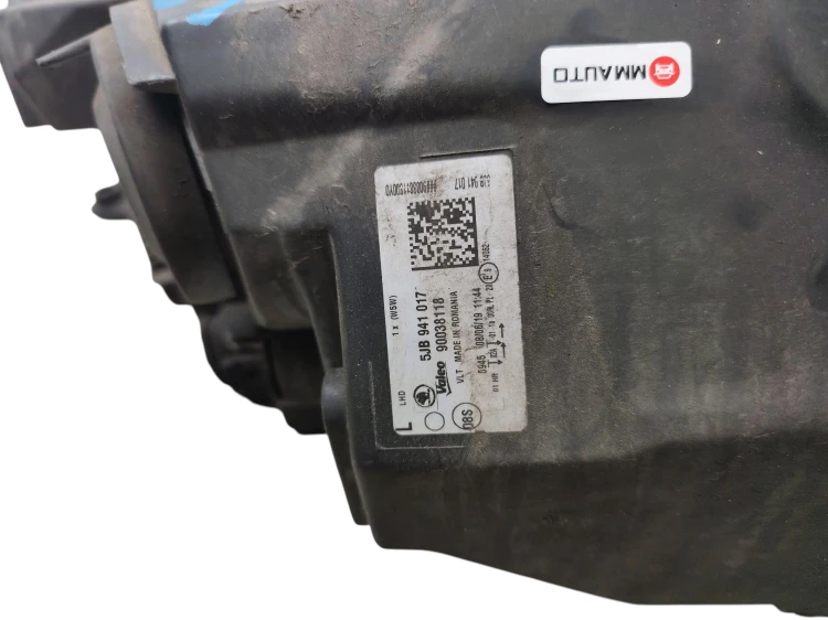 LAMPA LEWY PRZÓD SKODA RAPID (2012-2017) 1.6 TDI 105KM 5JB941017