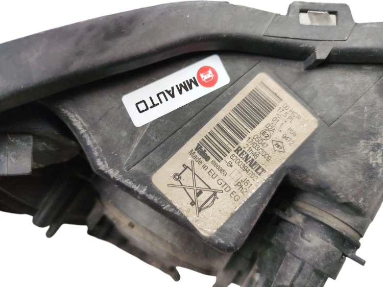 LAMPA LEWY PRZÓD RENAULT ESPACE IV LIFT (2006-2012) 2.0 T 170KM 8200394702