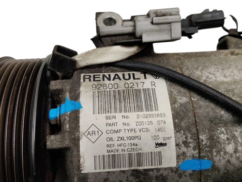 SPRĘŻARKA KLIMATYZACJI RENAULT CLIO IV (2012-2016) 0.9 TCE 90KM 926000217R