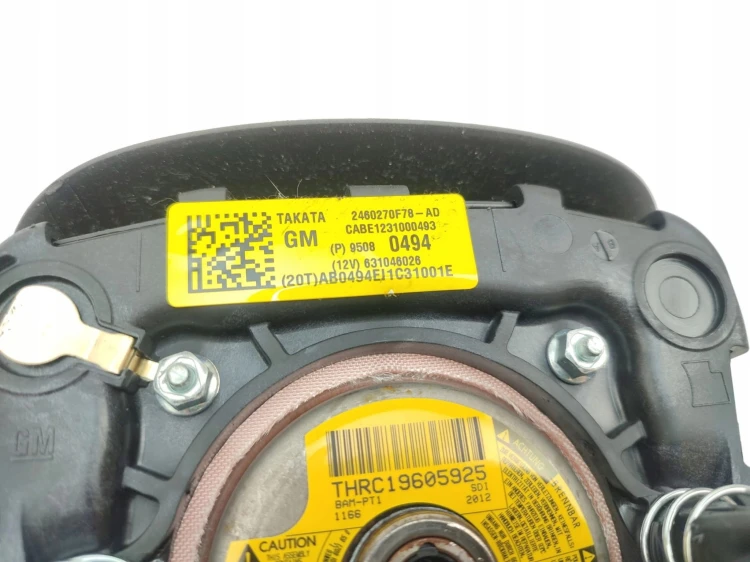 PODUSZKA KIEROWCY OPEL MOKKA A (2012-2016) 1.6 16V 116KM 95080494