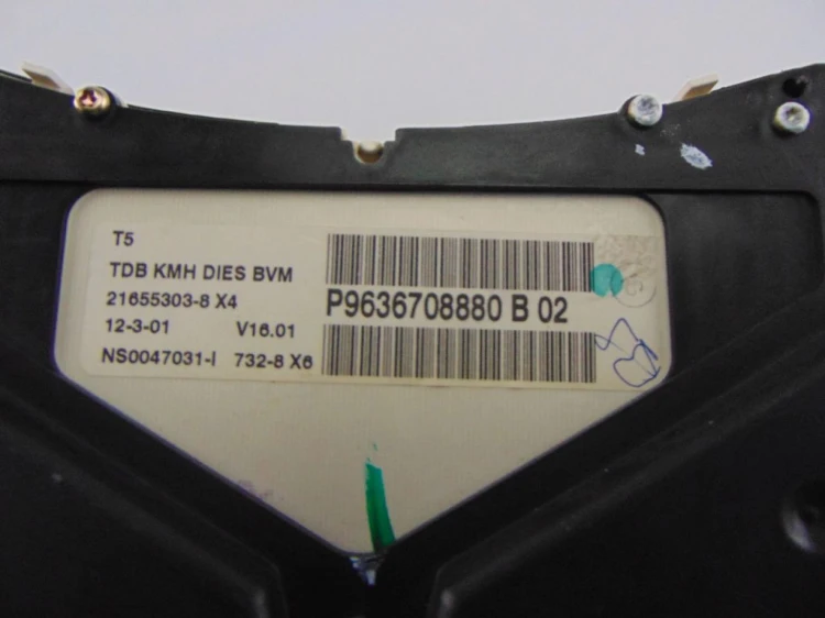 LICZNIK PEUGEOT 307 (2001-2005) 2.0 HDI 9636708880 B02