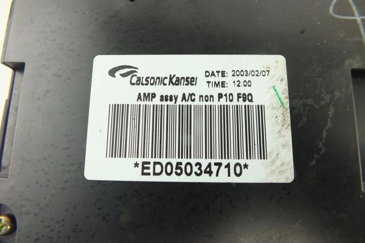 MODUŁ KLIMATYZACJI NISSAN PRIMERA P12 1.8 16V ED05034710