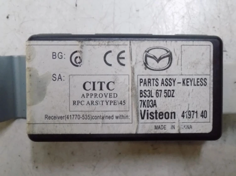 MODUŁ STEROWNIK DRZWI MAZDA 3 I (2003-2009) BS3L675DZ