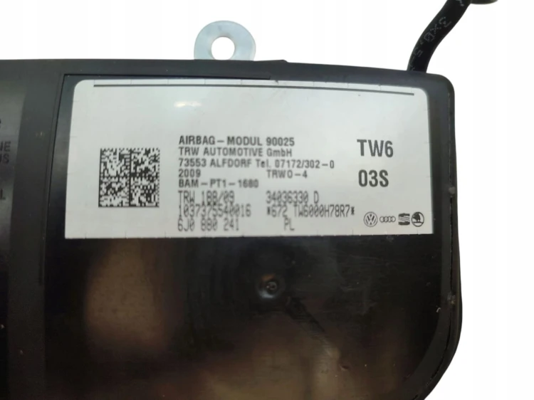 PODUSZKA FOTELA LEWA SEAT IBIZA IV (2008-2012) 1.4 TDI 80KM 6J0880241