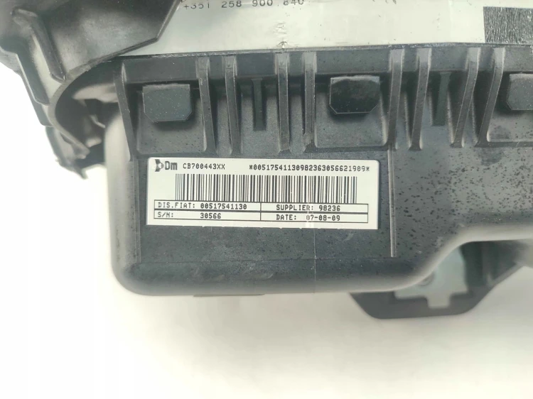 PODUSZKA PASAŻERA ZAŚLEPKA FIAT LINEA (2007-2012) 1.4 T-JET 120KM 51795419