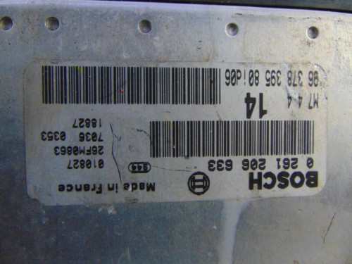 KOMPUTER STEROWNIK SILNIKA CITROEN XSARA PICASSO (1999-2004) 1.6 8V 9637839